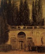 View of the Garden of the Villa Medici in Rome